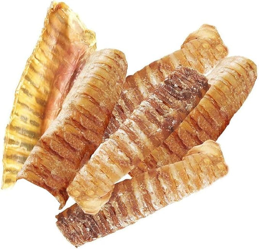 hotspot pets Premium Beef Trachea for Dogs 6" Strips Split -(20 Pack) All Natural Grass-Fed Beef Dog Chews, Rich in Glucosamine Chondroitin for Joint Health, Single Ingredient No Rawhide Dog Treats