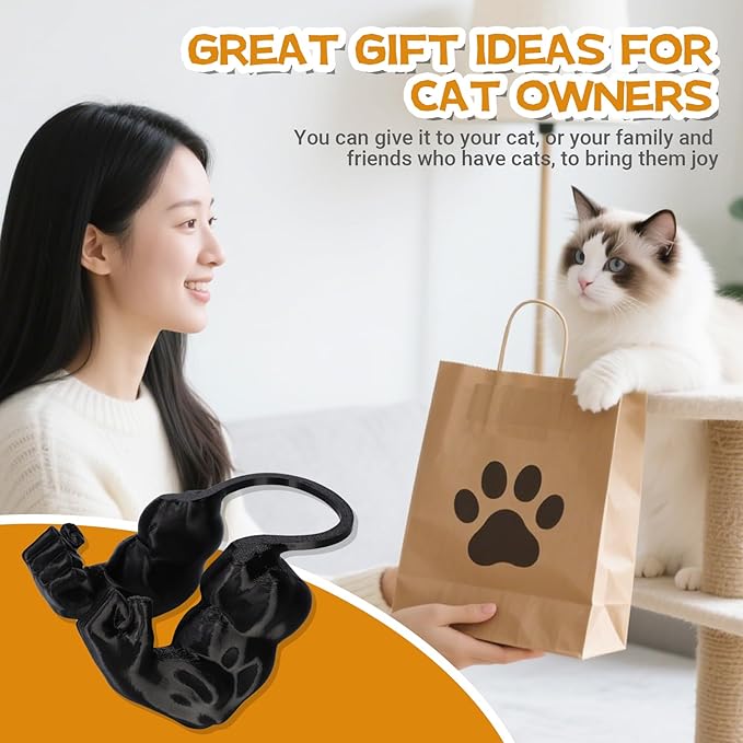 Cat Muscle Arm Halloween Cat Costume Accessory,3D Printed Cat's Neck Arm with Muscle for Pet Cosplay, Birthday Party,Halloween Costume Accessories Adjustable Lightweight Design - Black