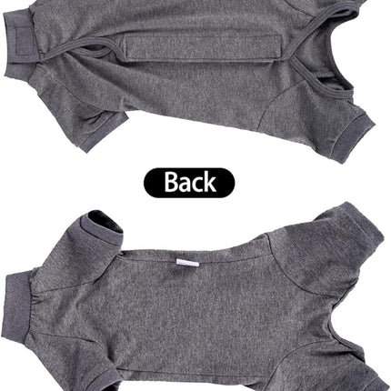 LIANZIMAU Cat Surgical Recovery Suit Professional for Male Female Dog Abdominal Wounds Cone E-Collar Alternative Anti-Licking Pet Surgical Recovery Pajama Suit Soft Fabric Onesie for Cats