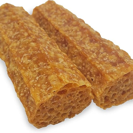 Himalayan Dog Chew Happy Teeth Yak Cheese, Soft Dog Chews, 100% Natural Soft Density Dental Treats, Gluten Free, Safe Treats for Oral Health, Lactose & Grain Free, Protein Rich, Bacon, 2 Count