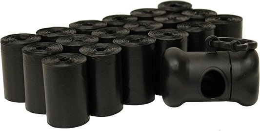 FiveStarPet Extra Large 9" x 15" Made in USA Easy Open Poop Bags Dog Waste Bags, 18 Refill Rolls, 270 Bags (Unscented)