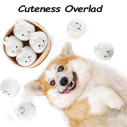 Dog Squeaky Toys, 5-Pack Interactive Dogs Toy, Stuffed Dog Chew Toys, Durable Plush Toy for Puppy, Small, Middle, Large Dogs