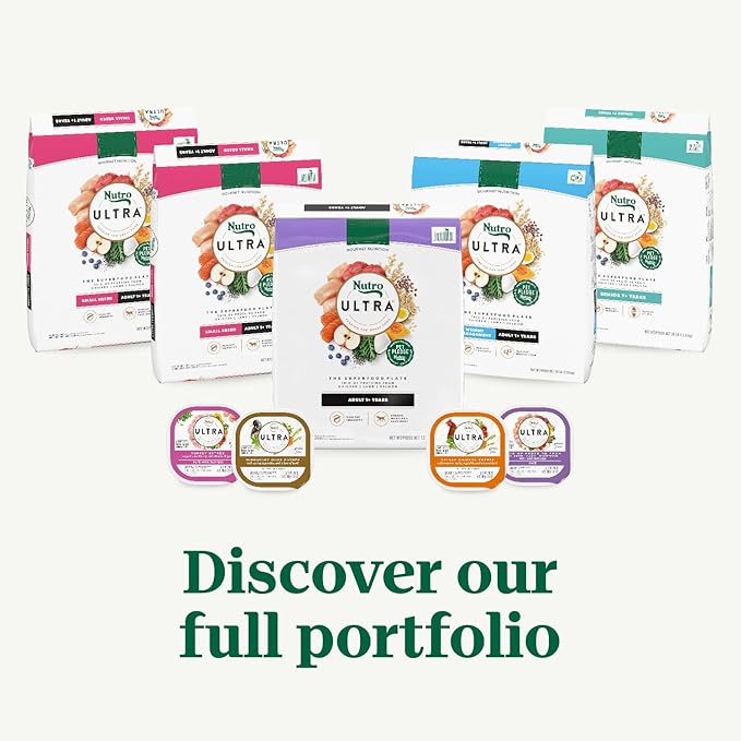 Nutro Ultra Adult Dry Dog Food with a Trio of Proteins from Chicken, Lamb and Salmon, 13 lb Bag