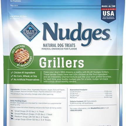 Blue Buffalo Nudges Grillers Natural Dog Treats Made with Real Chicken