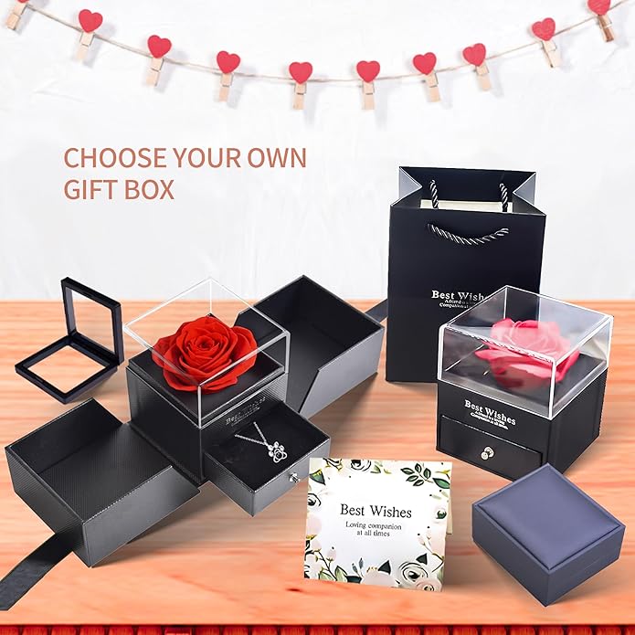 Easycosy Personalized Picture Necklace Projection Necklace with Photo Inside - Custom Photo Heart Pendant Necklace - Photo Gifts Valentines Birthday Love Memorial Gifts for Girlfriend Wife Women