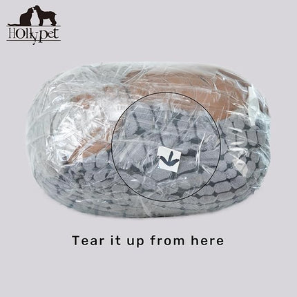 Hollypet Plush Dog Squeaky Toy Stuffed Armadillo Animal Pet Puppy Chew Toys with Clean Teeth for Small Medium Large All Breed Sizes Dogs, Dark Gray, 14 in