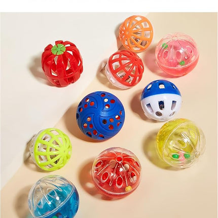 25 PCS Assortment of Cat Toys - Hanging Door Cat Toy,Catnip Toys,Feather Teaser,Mice,Colorful Balls & Bells.Perfect for Kittens,Cats,and Puppies