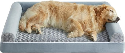BFPETHOME Dog Beds for Large Dogs, Orthopedic Dog Bed for Medium Large Dogs,Big Waterproof Couch Pet Bed with Removable Washable Cover
