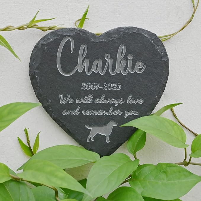 Pet Memorial Gifts Personalized Memorial Stone - Gifts for Loss of Dog - Remembrance Bereavement Gifts for Loss of Pet - Dog Memorial Gifts for Loss of Dog - 4''×4''/10×10cm