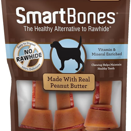 SmartBones Dog Chews, Treat Your Dog to Rawhide-Free Dog Bones, Made With Real Meat and Vegetables, 3 Large