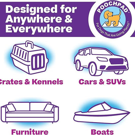 PoochPad Original Washable, Reusable Potty Pad (Large, Pack of 2) - Unmatched Odor Control, Leakproof Puppy Training Pee Pad