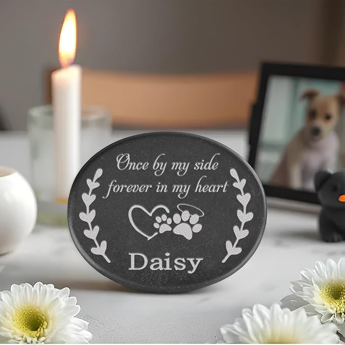 Personalized Dog Memorial Stone, Pet Memorial Stone, Pet Memorial Gifts, Dog Memorial Gifts for Loss of Dog, Loss of Cat Sympathy Gift, Cat Memorial Gifts, Pet Loss Gifts