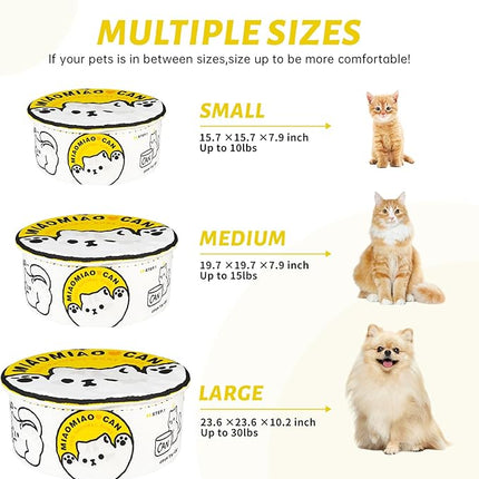 寵幸 Ramen Noodle Dog & Cat Bed,Keep Warm and Super Soft Creative Pet Nest for Indoor Cats,Removable Washable Cushion for Small Medium Large Dogs and Cats