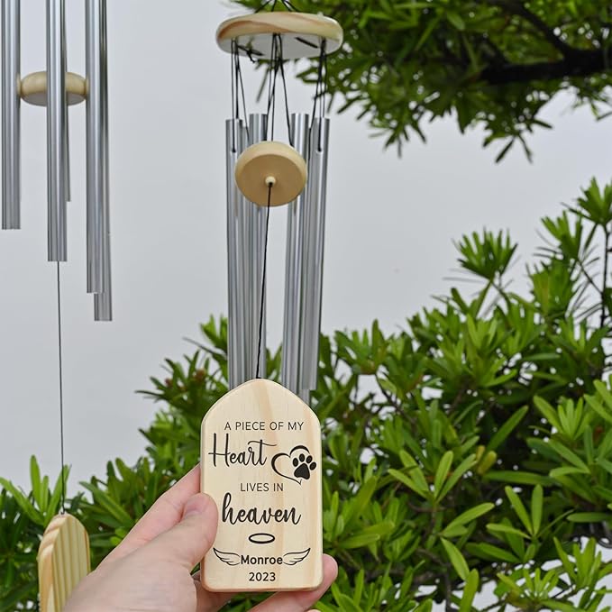 Pet Memorial Wind Chime, Pet Memorial Gifts, Loss of Dog Sympathy Gift, Pet Loss Gifts, Pet Bereavement Gifts, Pet Passing Away Gift, in Memory of Pet, Dog Keepsake Memorial