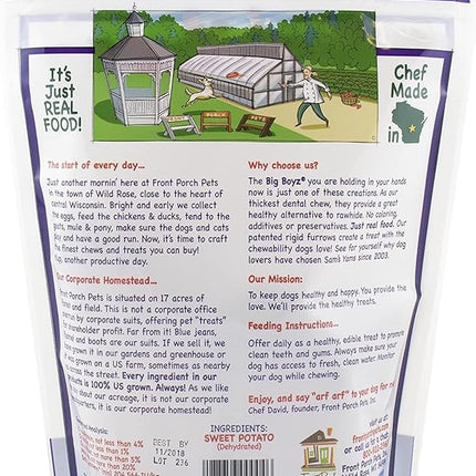 Sam'S Yams Big Boyz Sweet Potato Dog Treats, 15 Oz, 425 Grams