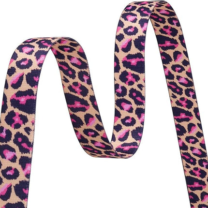 Dog Collar with Bohemia Floral Tribal Geometric Patterns - Soft Ethnic Style Collar Adjustable for Small Medium Large Dogs(Pink Leopard,M)