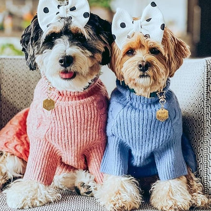 Blueberry Pet Dog Sweater - Award Winning Brand Dog Christmas Sweater, Super-Soft Yarn, Improved Design, Lightweight & Warm, Ideal for Small Dogs, Back Length 22", Chest Girth 30.25"-33"