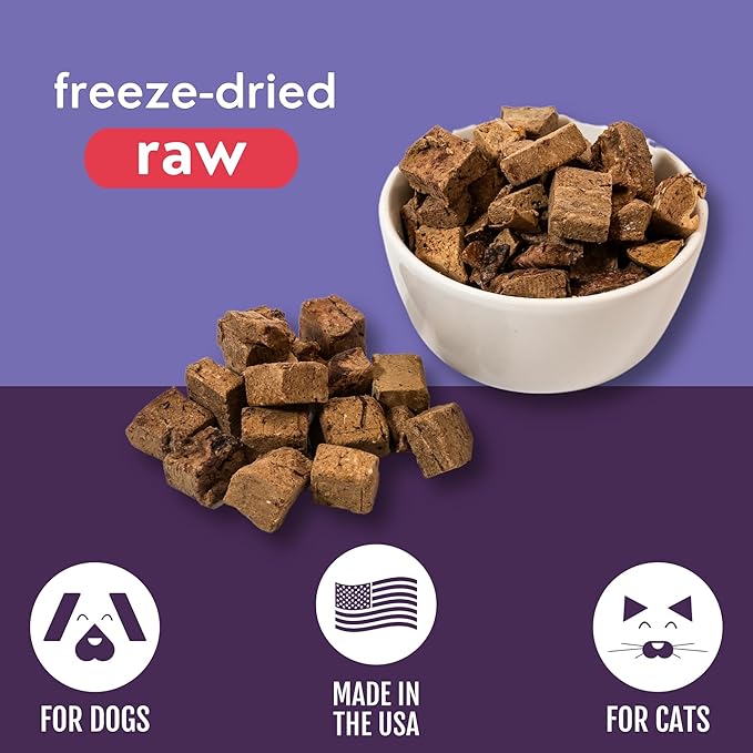 Momentum Carnivore Nutrition Freeze-Dried Beef Liver Dog Treats – Single-Ingredient, Dog & Cat Treats – High-Protein, Grain-Free– 4 oz Bag