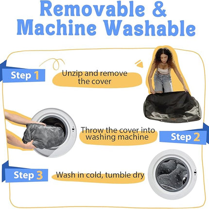 Large Orthopedic Dog Bed Washable - XL Dog Couch Sofa - Four Sides Dogs Beds Waterproof Non-Slip for Large Sized Dogs