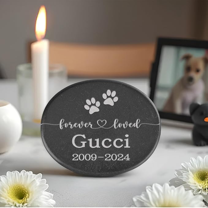 Pet Memorial Stones, Forever in Memory of Pet, Dog Memorial Gifts for Loss of Dog, Sympathy Gift for Loss of Pet, Pet Memorial Gifts, Dog Grave Markers
