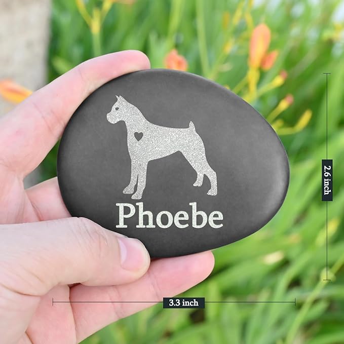 Personalized Pet Memorial Stones - Pet Passed Away Gifts - Pet Memorial Gifts - Sympathy Gifts for Loss of Pet - Personalized Dog Memorial Stone - Pet Loss Gifts Dog - Dog Memorial Gifts