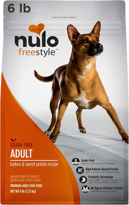 Nulo Freestyle Adult Dog Food, Premium All Natural Grain-Free Dry Small Kibble Dog Food, with BC30 Probiotic for Healthy Digestion, and High Animal-Based Protein with no Chicken or Egg Alternatives