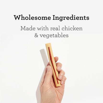 DreamBone DreamSticks, Rawhide Free Dog Chew Sticks Made with Real Chicken and Vegetables, 9 Sticks