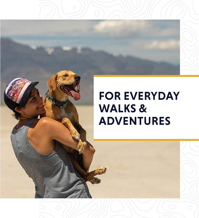 Ruffwear, Crag Dog Collar, Stylish Adventure Collar with Premium Reflective Design, Quick Release Buckle, Lightweight All-Day Comfort, Granite Gray, 20"-26"