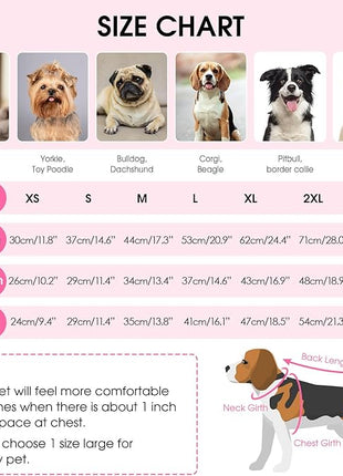 Queenmore XXL Dog Sweater, Large Dog Sweaters for Male Dogs, Turtleneck Plaid Kintsweaters for Large Breeds, Cold Weather Pullover Pet Clothes, Pink 2XL