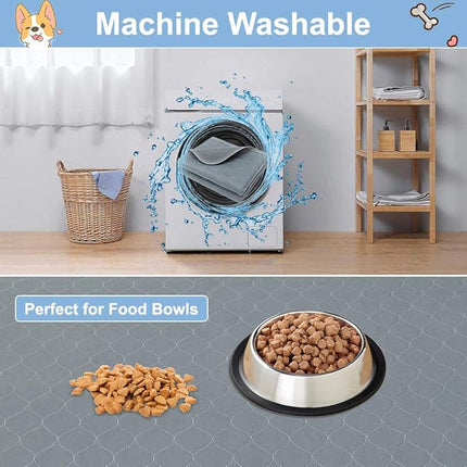 KOOLTAIL Washable Pee Pads for Dogs - Waterproof Dog Mat Non-Slip Puppy Potty Training Pads, Reusable Whelping Pads for Dog Crate PlayPen