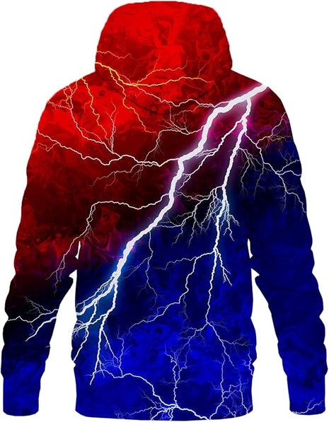 Yasswete Unisex Adults 3D Printed Fashion Hoodies for Men Women Pullover Novelty Sweatshirts with Big Pockets