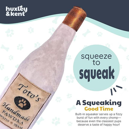 Huxley & Kent Funny Dog Toy w/Squeaker – Power Plush Squeaky Dog Toys for Small, Medium & Large Dogs – Soft Stuffed Animal for Indoor Play & Fetch - Toto's Pawdka, Large