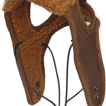 Leconpet Dog Aviator Hat, Dog Winter Pilot Hat with Ear Flaps for Cold Weather (XXL, Coffee)