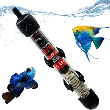Fish Tank Aquarium Heater - Adjustable Temperature Submersible Thermostat Heater,25W/50W/100W/150W/200W/300W