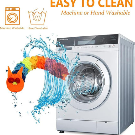 Snuffle Ball Rainbow Snuffle Snake Puzzle Toy for Dogs Puppy Treat Dispensing Toys Foraging Snuffle Mat Interactive Slow Feeder Dog Toys for Any Size