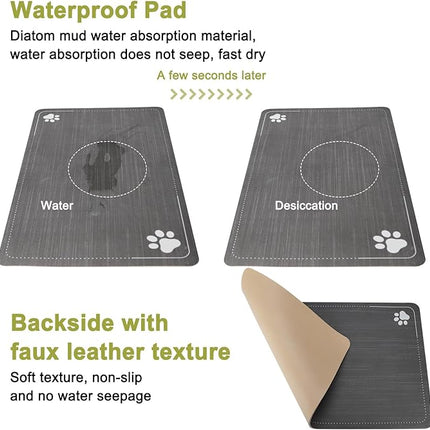 RIZZARI Automatic Pet Water Dispenser: 5L Gray Cats and Dogs Gravity Feeder - Stainless Steel Bowl - Outdoor Hiking Use