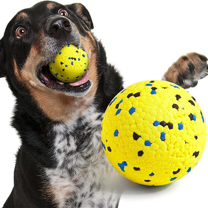 Dog Balls Tennis Ball Dog Toys for Aggressive Chewers, Floating Water Toy, Teething & Fetch Toy for Large Medium Small Dogs and Puppies (1 Ball)