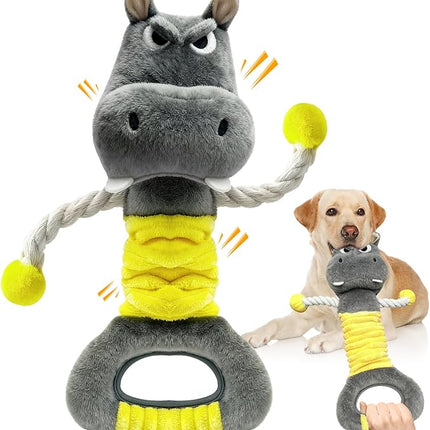 Large Squeaky Plush Dog Toys for Small, Medium, and Large Dogs Daily Companionship, Training, Tug of War Puppy Toys to Keep Them Busy