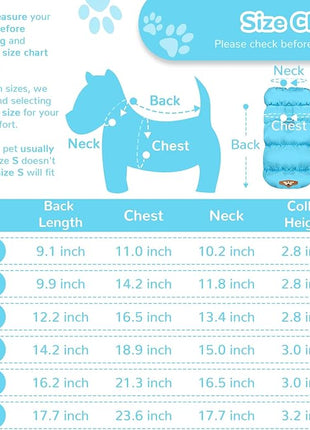 Winter Warm Dog Jacket for Small Medium Dogs Cat Cold Weather Coats with Harness Paded Dogs Fleece Vest Waterproof Windproof Dog Snow Jacket Pet Puppy Clothes (Blue,XXL)