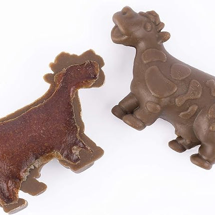 DreamBone Farm Animal Chews, Rawhide Free Dog Chews Made with Real Meat and Vegetables, 6 Count