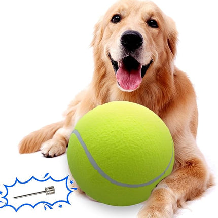 Large Dog Tennis Ball,9.5" Giant Doy Sport Ball Toy,Pet Birthday Gifts Interactive Dog Toys for Small Medium Large Dog