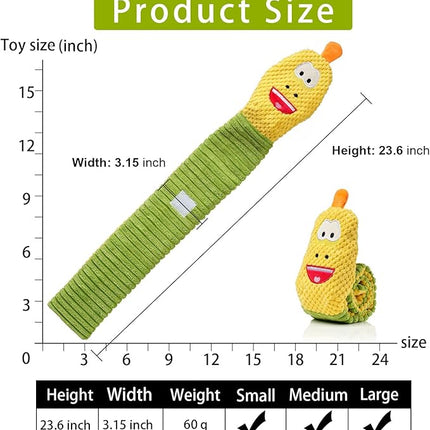 Dog Toy Pack for Large Dogs, (3-Pack) Stuffless Dog Toys for Aggressive Chewers, Extra Long Durable Squeaky Dog Toy, Dog Puzzle Toy for Small, Middle, Large Breed