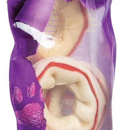 Dingo Ringo-o-o 5 Count, Ring-Shaped, Rawhide Chew for All Dogs (Pack of 5)