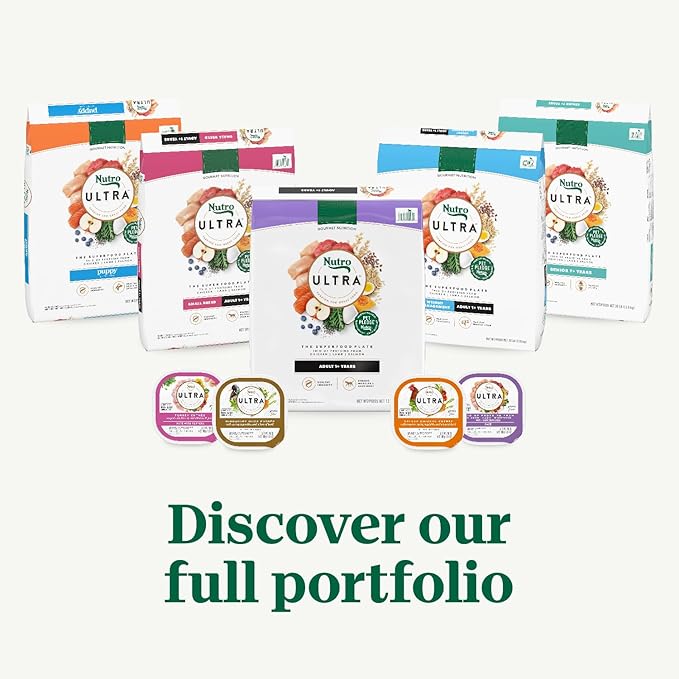 Nutro Ultra Adult Dry Dog Food with a Trio of Proteins from Chicken, Lamb and Salmon, 24 lb Bag