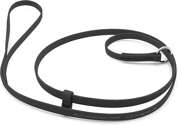 Jelly Pet Grooming Lead for Dogs | Great for Kennels, Veterinarians and Dog Grooming Salons | Biothane Leash - Easy to Clean, Waterproof & Durable Noose Loop | Made in USA | 3/8'' x 4'