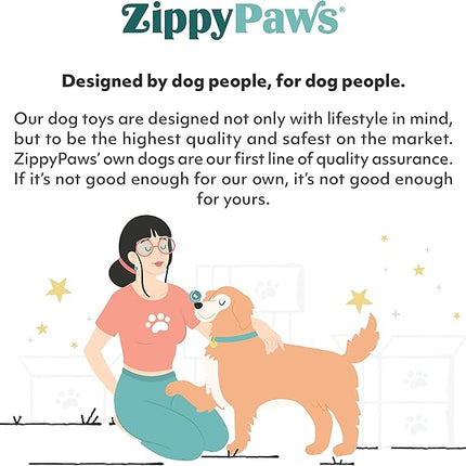 ZippyPaws Z-Stitch Skinny Peltz - No Stuffing Dog Toy to Keep Them Busy, for Small, Medium, & Large Dogs, Squeaky Pet Toy, Soft Plush Unstuffed Chew Toys - Fox, 12.5"