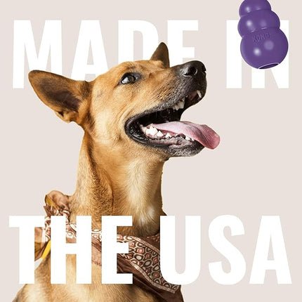 KONG Senior - Dog Toy with Gentle, Natural Rubber - Durable Dog Toy for Older Dogs - Use Treats with Stuffable Chew Toy - Treat Toy for Chewing & Fetching - for Medium Dogs (Pack of 2)