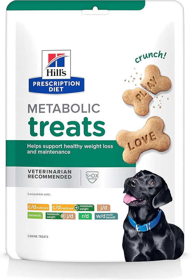 Hill's Prescription Diet Metabolic Weight Management Dog Treats, Veterinary Diet, 12 oz. Bag