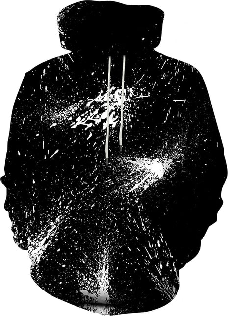 Yasswete Unisex Adults 3D Printed Fashion Hoodies for Men Women Pullover Novelty Sweatshirts with Big Pockets