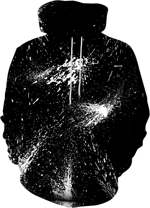 Yasswete Unisex Adults 3D Printed Fashion Hoodies for Men Women Pullover Novelty Sweatshirts with Big Pockets